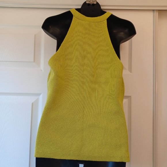 NEW! Hollywood The Jeans People lime green top size L (4378) - Picture 2 of 6